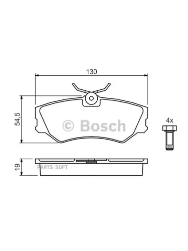 Колодки дисковые п. VW T4 1.8-2.51.9DTD2.4D 90-98 диск 14