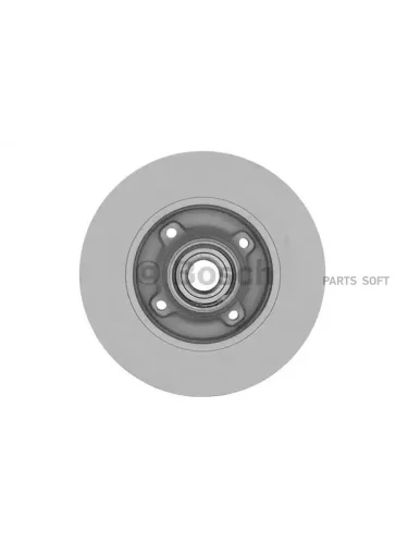 Диск тормозной Peugeot 207 задний с подшипником Bosch 0986479275