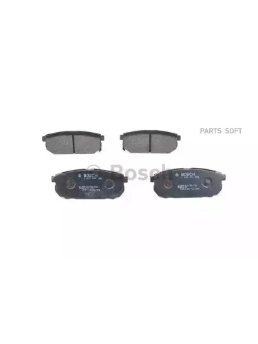 Колодки тормозные Kia Sorento 2.4i3.5i2.5CRDi 02-03 задние дисковые Bosch 0986494388