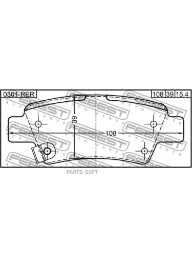 Колодки тормозные Honda CR-V III 07- CR-V IV 12- задние Febest 0301-RER