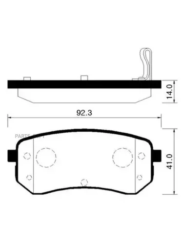 Колодки тормозные Hyundai i10 07-13; Kia Picanto (BA TA) 04- задние HP1038