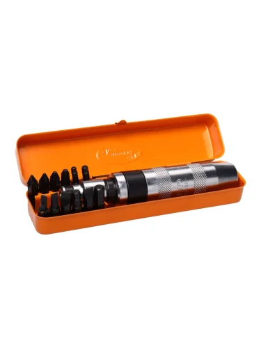 Отвертка ударная с набором бит 12 предметов АВТОДЕЛО