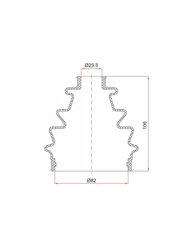 Пыльник шруса внутренний HONDA CIVIC ESFIT GD9