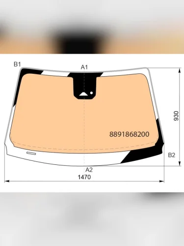 Стекло лобовое (Обогрев полный Камера Датчик дождя Проекция Молдинг) Geely Atlas 23-