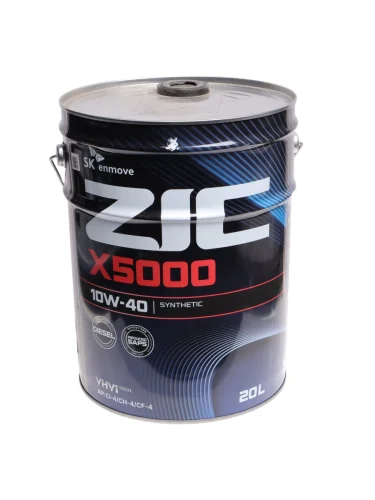 Масло моторное ZIC X5000 CI-4SL E7E5E3 10W40 синт.20л