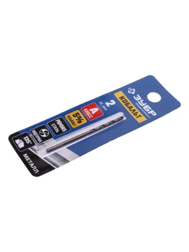 Сверло по металлу 2.0х49мм HSS Cobalt ЗУБР