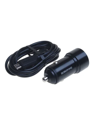 Устройство зарядное в прикуриватель 1USB 12V кабель micro USB BOROFONE