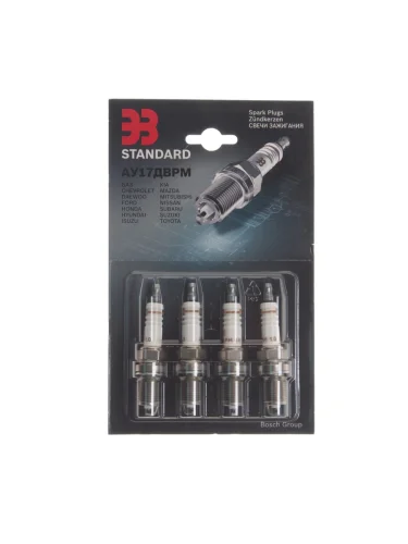 Свеча зажигания ВАЗ-2112 16V АИ-95 АУ17ДВРМ (зазор 1.0мм) (блистер) комплект ЗАЗС