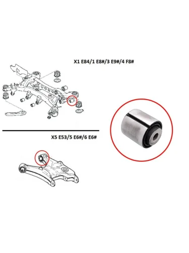 Сайлентблок рычага BMW 1-Series 04-13  3-Series 05-14