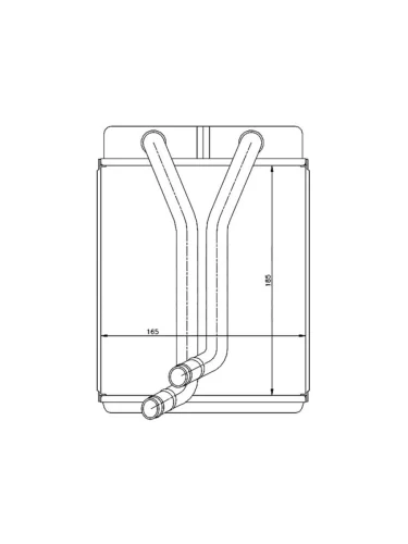 Радиатор отопителя салона Kia Carens 02-06