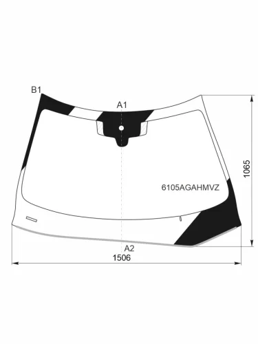 Стекло лобовое (Обогрев щеток Датчик дождя Молдинг) Infiniti QX50 17-
