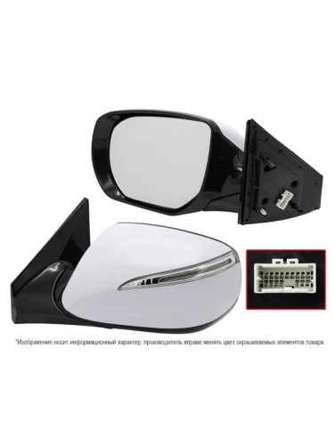 Зеркало Hyundai Santa Fe 12-15 (Слева Обогрев Регулировка Повторитель поворота 6 контактов)