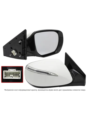 Зеркало Hyundai Santa Fe 12-15 (Справа Обогрев Регулировка Повторитель поворота Подсветка 10 ко