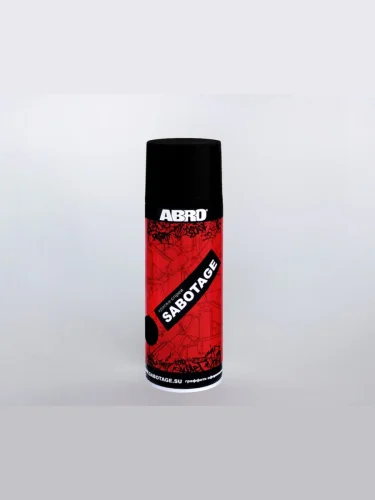 Краска черная аэрозоль 400мл Sabotage ABRO