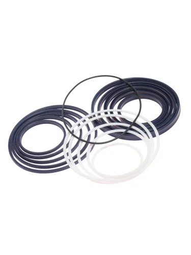 Ремкомплект МАЗ-5516 гидроцилиндра подъема платформы полиуретан+фторопласт (16 наименований)