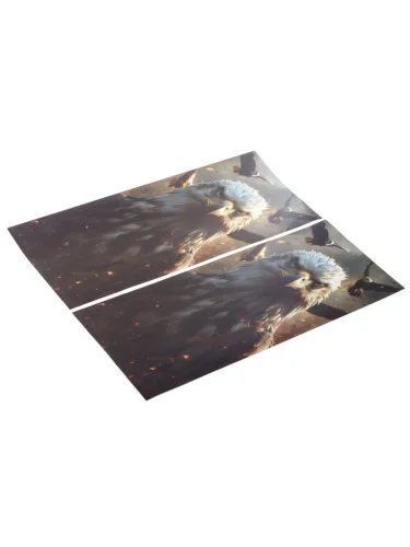 Наклейка виниловая на стойки дверей Орел 20х50см полноцветная (2шт.) AUTOSTICKERS