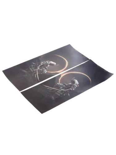 Наклейка виниловая на стойки дверей Самурай 20х50см полноцветная (2шт.) AUTOSTICKERS