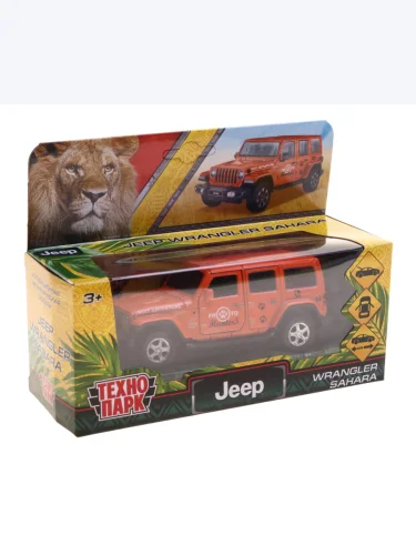 Модель автомобиля JEEP Wrangler Sahara металлическая (1:43) ТЕХНОПАРК