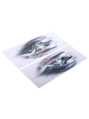 Наклейка виниловая на стойки дверей Девушка Ангел 20х50см полноцветная (2шт.) AUTOSTICKERS