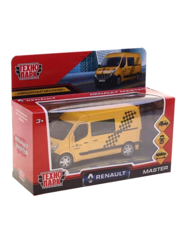 Модель автомобиля RENAULT Master (такси) металлическая (1:43) ТЕХНОПАРК