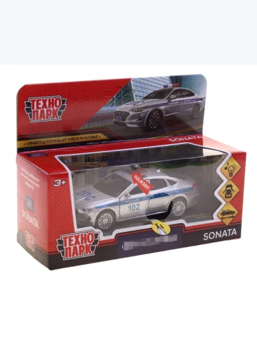 Модель автомобиля HYUNDAI Sonata металлическая (1:43) (свет звук) ТЕХНОПАРК