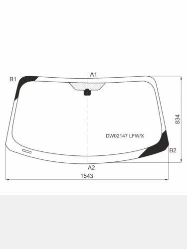Стекло лобовое Ford Mustang 14-23
