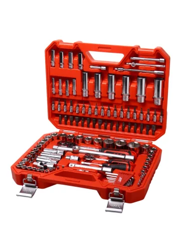 Набор инструментов 114 предметов слесарно-монтажный 12 14 6-ти гран.в кейсе JTC