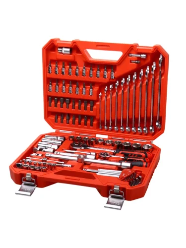 Набор инструментов 92 предмета слесарно-монтажный 12,14 6-ти гран.в кейсе JTC