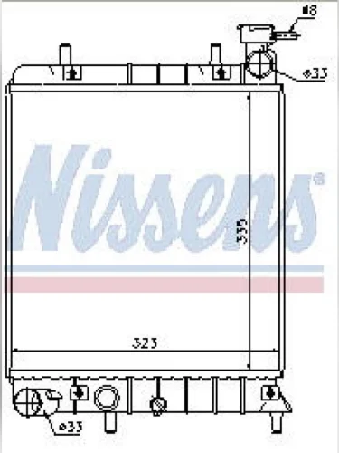 ACCENT 00- РАДИАТОР ОХЛАЖДЕН MT