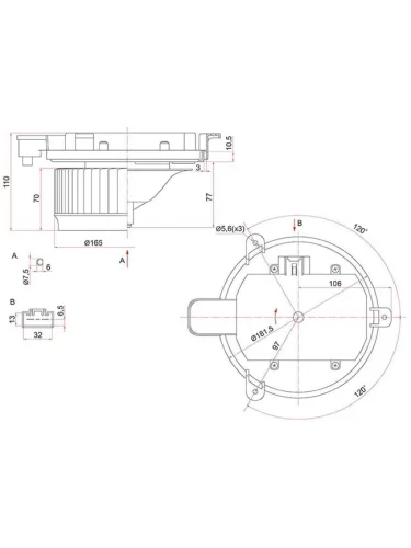 LANDCRUISER 08- ВЕНТИЛЯТОР  ОТОПИТЕЛЯ (Китай)