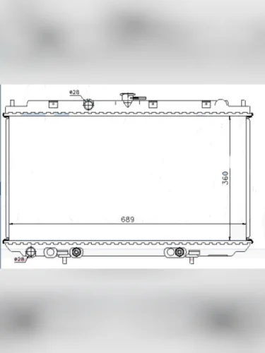 ALMERA 02- {+ P12 02-} РАДИАТОР ОХЛАЖДЕН AT (см.каталог)