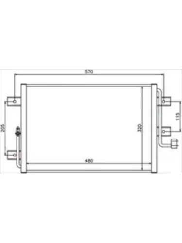 ALBEA 05- {PALIO 98-} КОНДЕНСАТОР КОНДИЦ