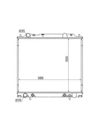 DELICA 95- РАДИАТОР ОХЛАЖДЕН (Китай)