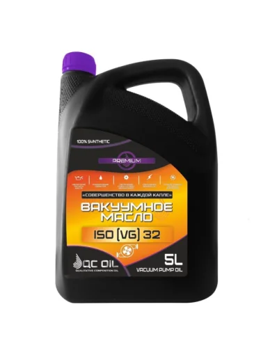 Вакуумное синтетическое масло BM ISO (VG) 32 QC OIL Premium - 5 Синтетическое Промышленное Alcatel 100119120; BUSCH VM VMH VE; Balzers P3; Becker Vakuumpumpen; Beckmann 19; Edwards Ultragrade 19; Fisherbrand 19; Hyvac 93055; Vickers Vane Pump; ISO 6743-3 DVADVC; Kinney Type A; Leybold- Вакуумное 5 
