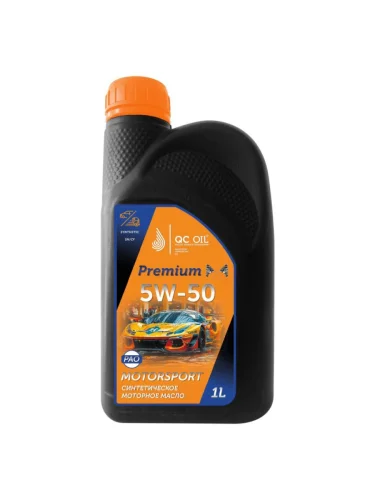 Моторное масло 5W-50 MotorSport (SNCF) синтетическое плакирующее - 1 5W-50 Синтетическое Легковые Моторное A3, B3, B4, C3 SNCF 1 