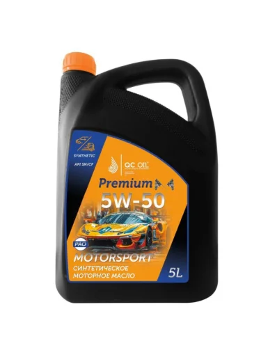 Моторное масло 5W-50 MotorSport (SNCF) синтетическое плакирующее - 5 5W-50 Синтетическое Легковые Моторное A3, B3, B4, C3 SNCF 5 