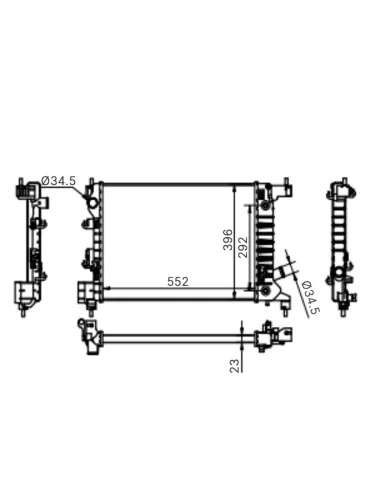 Радиатор Chevrolet Aveo 11-15  Cobalt 13-