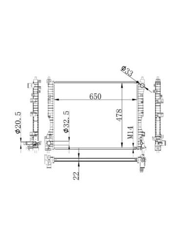 Радиатор Haval M6 21-