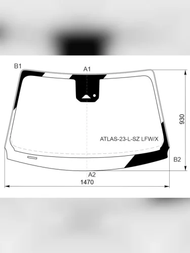 Стекло лобовое (Камера Датчик дождя Молдинг) Geely Atlas 23-  Starray 24-