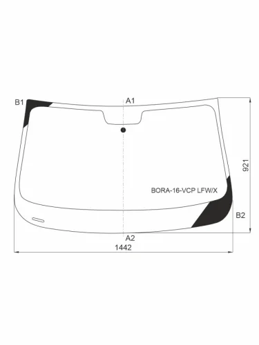 Стекло лобовое (4-е поколение) Volkswagen Bora 16-