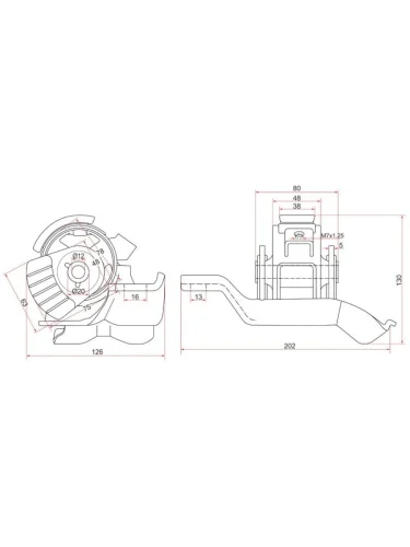 Опора двигателя Toyota Corolla (E100 E110) 91-02  Corolla Levin 91-00 (Слева)