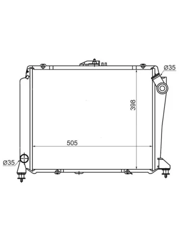 TY0010LH10Радиатор Toyota Hiace 89-04