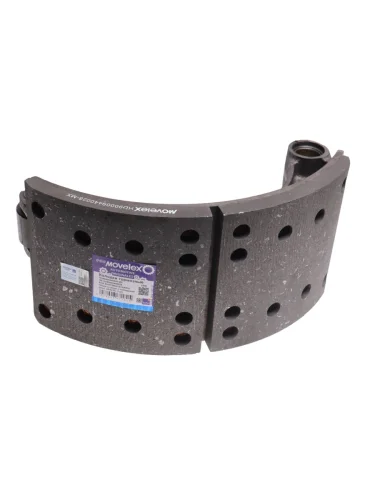 Колодки тормозные SHACMAN SHAANXI 160мм в сборе с накладками (мост HDZ237) (1шт) MOVELEX