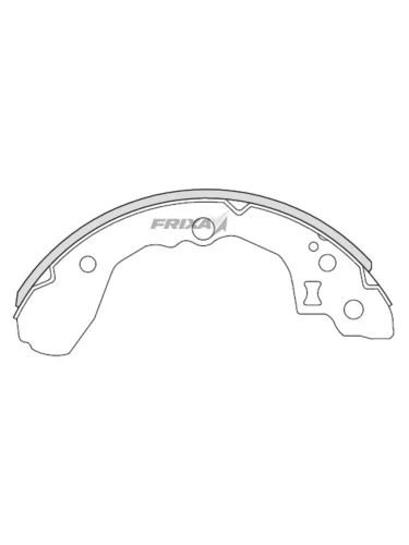 Колодки тормозные KIA Rio (04-) задние барабанные (4шт.) FRIXA