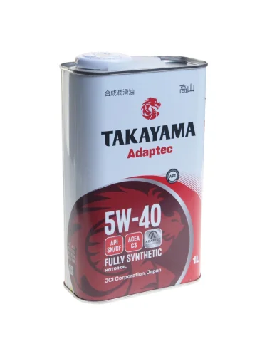 Масло моторное TAKAYAMA Adaptec SNCF 5W40 синт.1л