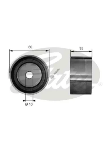 Ролик ГРМ HYUNDAI Sonata EF Santa Fe Tucson (2.7) натяжителя GATES