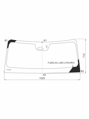 Стекло лобовое (Обогрев щеток Камера Датчик дождя) Toyota Land Cruiser Prado 23-  Lexus GX 23-