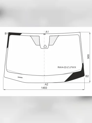 Стекло лобовое (Камера Камера с 2022г.) Toyota RAV4 (XA50) 18-