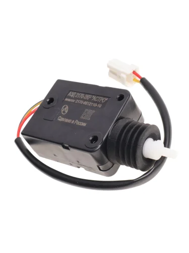 Мотор-редуктор ВАЗ-2170 блокировки замка двери водителя 2-х конт. с разъемом АСТРО