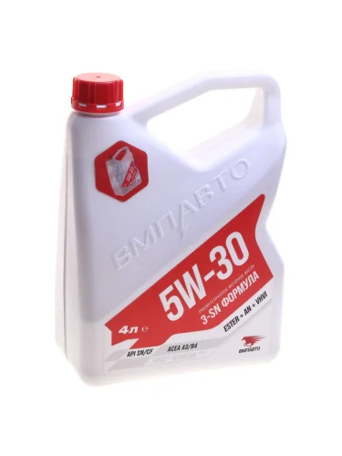 Масло моторное ВМП-АВТО 3-SN A3B4 5W30 синт. 4л